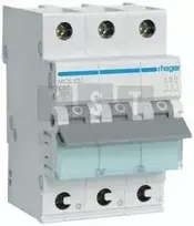 Hager MCS310 automatinis jungiklis, 6000A, 3P C, 10A, greito prijungimo, MCS310
