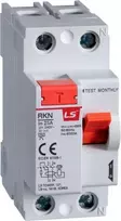 Ls Electric „Schneider Electric“ nuotėkio srovės jungiklis 2P 25A 0,03A, A tipo RKN2P 25A 30MAA 06220444R0