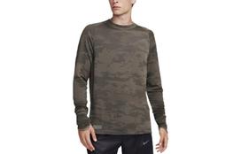 Nike THERMA FIT ADV T Shirts Men's Olive Crew Neck Moderate Straight Fit FB8538-222 L