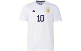 Adidas Argentinos futbolo marškinėliai vyriški balti vidutinio dydžio tiesaus kirpimo IW3614 XXS