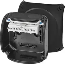Vanpee Westerberg Hensel 62000336 ATEX jungiamoji dėžutė 2 ir 22 zonoms IP66 104x107x70mm juoda 5x4 mm2 Cu KX 0404 C