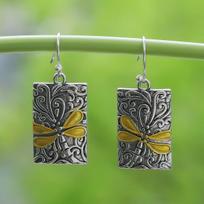 European and American New Wave High-end Women's Dragonfly Earrings Versatile 1CM*3CM