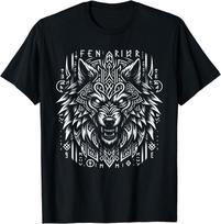 NEW LIMITED Fenrir's Rune Legacy Tribal Norse Power Tee T-Shirt L