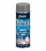Bostik Super Color Acrylic Fast Spray Lakier Akrylowy Aluminium 400 Ml