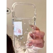 Cute Minimalist Cat Paw Design Soft Silicone Phone Case IPhone 17 Pro Max 16 15 14 13 Full Coverage Anti-Drop iPhone 13