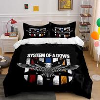 System of a Down Eagle Design Bedding Duvet Cover Set Duvet Cover Pillowcases (1 * Duvet Cover 2 * Pillowcases, without duvet insert) 135x200cm