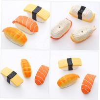 2026 Pet Products Customize Rubber Latex Sushi Donuts Fruit Cartoon  Pet Plush   Pet Dog Toy Making Supplies (Orange,S) oranžinė