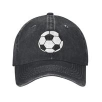 Sportinis Futbolo Kamuolys Džinsinio Audinio Kepurė Laisvalaikio Beisbolo Kepuraitės Reguliuojama Kepurė Vasarinės Unisex Beisbolo Kepurės One Size