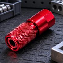 Angle Adapter Head Knurled Grip Metric 10 Hex Compact Converter Red raudona