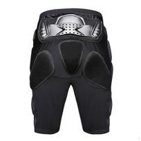 Motocross Impact Shorts EVA Padding Padded Pants Knee Guard Panels Motorbike Guarding S black