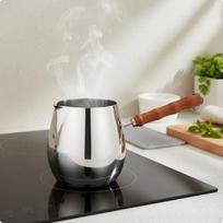 Oil Pouring Pot Long Handle Melting Induction Cooker Small Saucepan Pan 300ML 300ML