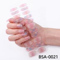 Salon Quality No UV Gel Nail Stickers Easy Return Uv Free Gel Nail Wraps Nail Stickers Uv Free Gel