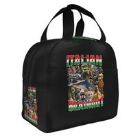 Italian Brainrot Ballerina Cappuccin Insulated Lunch Bag for Leakproof Funny Meme Cooler Thermal Lunch Box Beach Camping Travel One Size