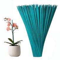20 Gardening Stick 40cm Plant Growth Support 4mm Garden Dyeing Stick Green Flower Arrangement Pole One Size blue