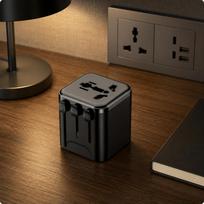 Universal Travel Adapter 180+ Country Compatibility International Plug Converter Overload Protector