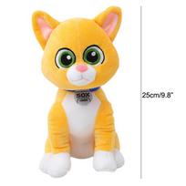 Ramidos Lightyear Sox katės žaislas, 9,8 colio pliušinis Sox Cat figūrėlė, kolekcionuojamas super minkštas pliušinis gyvūnas pliušinis žaislas berniukams ir mergaitėms šventinės dovanos One Size geltona