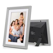 Andoer 10,1 colio WiFi skaitmeninis nuotraukų rėmelis debesies skaitmeninis paveikslų rėmelis TFT ekranas jutiklinis valdymas 16GB UK Plug balta
