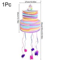 1pc Rainbow Unicorn Theme Birthday Pinatas Cute Horse Candy Gift Pinata Toy For Kids 1st Birthday Party Favors Decor Baby Shower