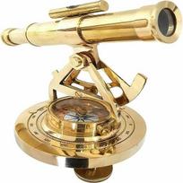 Tvirtas teodolito alidadės teleskopo kompaso navigacijos prietaisas 12,7 cm