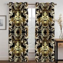 ventana, marcas barrocas de oro negro, barato, 2 piezas curtains for living room luxury blackout curtains for the bedroom 50W130H(CM) 2PCS
