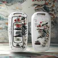 Suderinamas raktų dėklas Geely Binyue, Panda Car, Xingyuan, Xingrui, Emgrand Xingyue L, Binrui, Xingrui L, Jiaji black