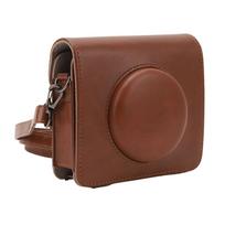 Retro Camera Case Protective PU Leather Camera Shoulder Bag with Removable Adjustable Strap for brown