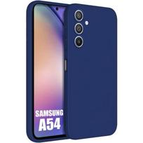 Protective Case - E.F.CONNECTION - for Samsung Galaxy A54 - Silicone - Navy Blue - Flexible