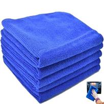 LUYING Car Wash Towel, Microfiber Cloth, Car Wash, Super Absorbent, Wiping Cloth, Dark Blue, Set of 5, 30x30 30cm x 30cm mėlyna