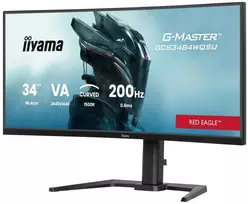 iiyama G-MASTER GCB3484WQSU-B2 34IN PRO-GAMING 0.4MS VA LCD 3440X144 monitorius komputerowy 86,4 cm (34") 3440 x 1440 px UltraWide Quad HD Juodas