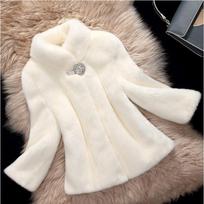 omen's ink oat Whole Mink ur Jacket Mink air tand-p Collar Fur Short Casual Skinny Jacket S balta