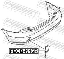 FEBEST Dangtelis, vilkimo kablys FECB-N16R
