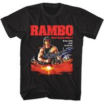 Rambo TShirt First Blood Part 2 Movie Stallone Summer Mens and Womens Loose and Breathable Tshirt Top M