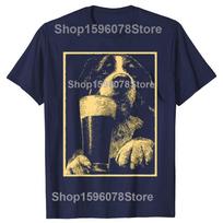 Berno šuo su alaus gėrimo humoru Marškinėliai Vyrams Moterims Medvilniniai Humoro Gatvės Apranga T-shirt Trumpomis Rankovėmis Unisex Laisvi Drabužiai S