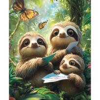 CHENISTORY Coloring By Number Animals Kits HandPainted Painting By Number Drawing On Canvas Modern Art Gift DIY Frame 20x30cm no frame