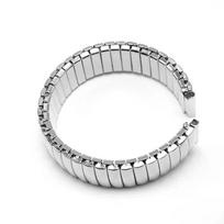 22mm nerūdijančio plieno elastinė juosta auksinė tempimo plėtimosi metalinė laikrodžio apyrankė vyrams moterims pakeičiama apyrankė 22mm sidabras