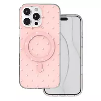 Telforceone „Bubble Dots Mag“ dėklas, skirtas „iPhone 16 Pro Max 6,9“; rožinis