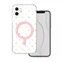 Dėklas Telforceone Bubble Dots Mag case for iPhone 12 / 12 Pro 6,1' baltas