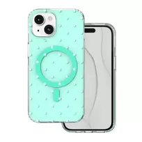 Telforceone „Bubble Dots Mag“ dėklas, skirtas „iPhone 15“, 6,1 colio, žalias