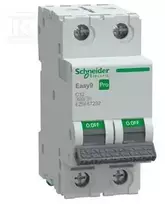 Schneider Electric „Schneider“ automatinis jungiklis C 32A 2P Easy9 Pro (EZ9F57232)