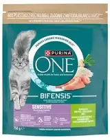 Purina Nestle One Bifensis Sensitive Rich in kalakutiena – sausas kačių maistas – 750g