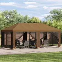 Sodo pavėsinė su šoninėmis sienelėmis 6 x 3 m Smėlio
