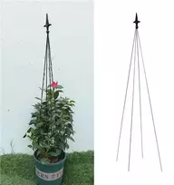 12x sodo pergolių terasos atramos gėlėms, metaliniai augalų stovai, 150 cm