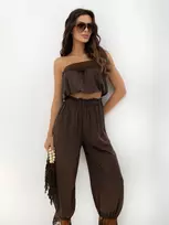 Italy Moda Komplet-MI-KMPL-6323.22P-ciemny ruda