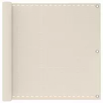 Balkono Ekranas Kreminė 90 x 800 cm HDPE ir aliuminis