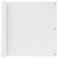 Balkono uždanga Balta 75 x 1000 cm HDPE ir aliuminis