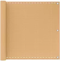 Balkono Ekranas Smėlio 120 x 300 cm HDPE ir aliuminis