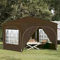 Pop-up šventinis palapinė 290 x 290 x 245 cm Taupe