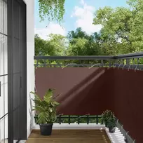 Balkono uždanga Stačiakampio 90 x 200 cm Oksfordo audinys Ruda