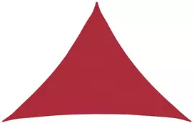 Saulės šešėlio audinys 7 x 5 x 5 m HDPE Trikampio Raudona