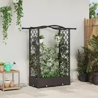 Pakeltas lovas su trelėmis ir stogu Ruda 124 x 40 x 123 cm PP